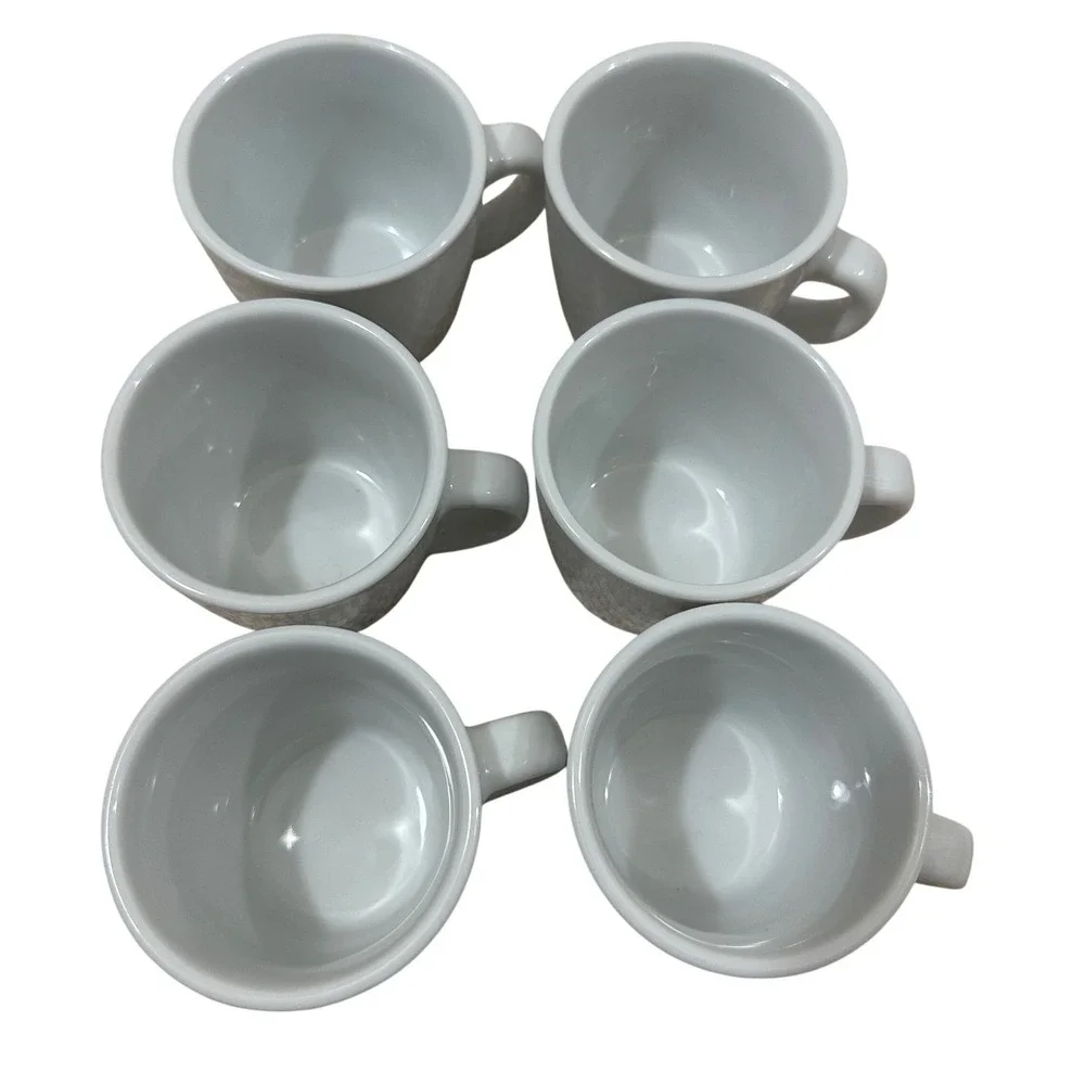 Williams Sonoma‎ White Espresso Cups Demitasse Set of 6